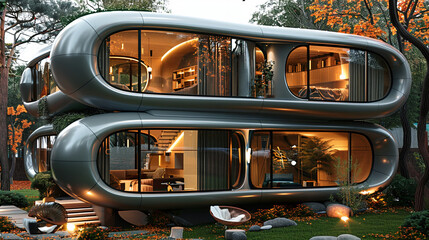 functional minimalist future-forward living house design