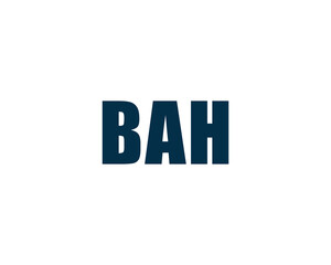 BAH Logo design vector template