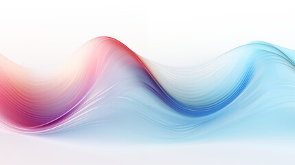 Obraz na płótnie Canvas 3d illustration visualized abstract wave on white background to use in digital, graphic, ai, technology. clean, minimal, and futuristic concept.