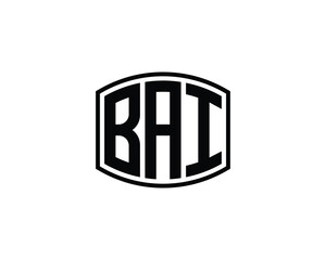 BAI logo design vector template