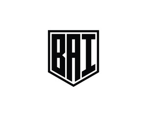BAI logo design vector template