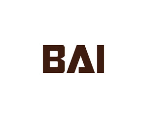 BAI logo design vector template