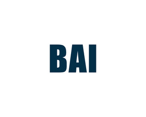 BAI logo design vector template