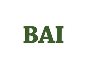 BAI logo design vector template
