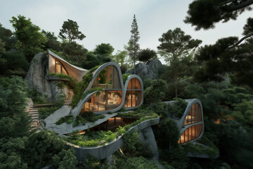 Fototapeta premium Organic and Nature Architecture