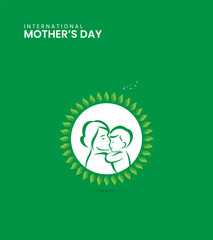 Happy Mothers day, Mothers day 3D illustration.