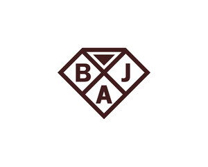 BAJ logo design vector template