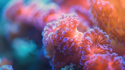 Macro shot of coral - obrazy, fototapety, plakaty