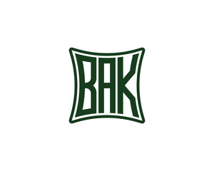 BAK logo design vector template