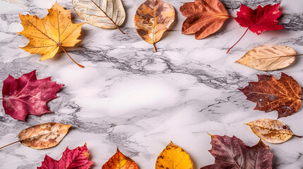 Serene Minimalist Background with Leaves, Perfect for Copy Space and Calm Concepts