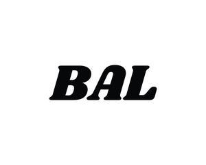BAL logo design vector template