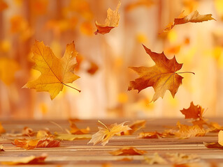 Serene Minimalist Background with Leaves, Perfect for Copy Space and Calm Concepts