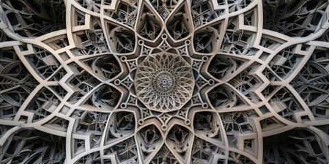 the intricate beauty of a super realistic stock image featuring a kaleidoscope of geometric patterns, inviting viewers to get lost in its mesmerizing symmetry realistic stock photography