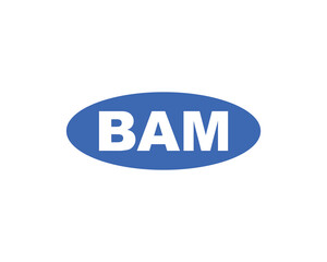 BAM logo design vector template
