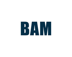 BAM logo design vector template