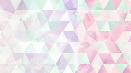 Obraz premium Abstract geometric triangle design featuring soft watercolor pastel tones set against a clean white backdrop for versatile high-quality commercial creative use.