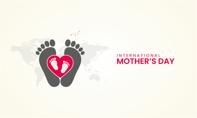 Happy Mothers day, Mothers day 3D illustration.