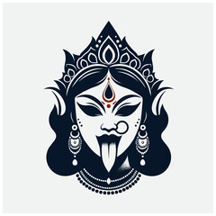 Goddess Kali Mata Vector Illustration