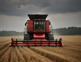 Obraz premium Combine harvester.
