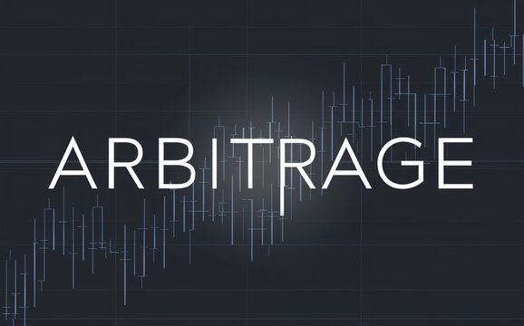 A sleek and modern design featuring the word arbitrage