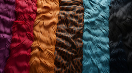 Richly detailed animal skin features in these textured backgrounds. The animal skin's natural...
