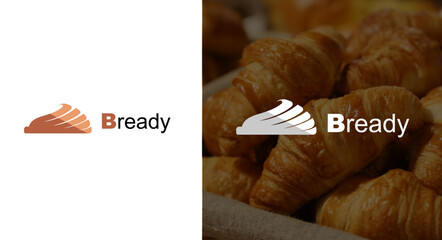 The "Bread Wings" logo, showcases the quality of the bread produced. This logo employs a simple and modern style, creating a friendly and high-quality visual identity for the bakery