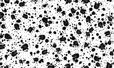 ABSTRACT PAINT SPLATTER ON WHITE BACKGROUND