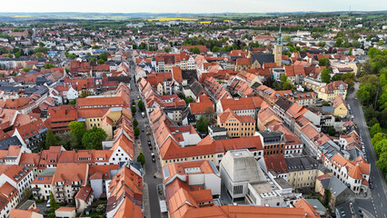 Freiberg Mittelsachsen Altstadt Panorama