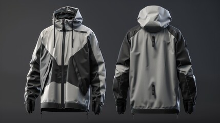Fototapeta premium blank sweater waterproof casual coat