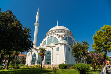 The beautiful The Ebu Bekr Mosque in the city of Shkoder. Albania