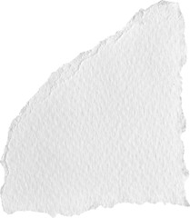 White Torn Paper Piece