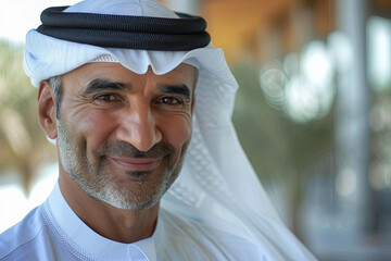 Successful arabian businessman smiling
