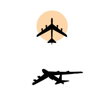 b 52 silhouette, b52 silhouette, b 52 bomber silhouette, B-52 stratofortress silhouette
