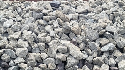 石ころ・電車のレールの横にある石／Stones/stones next to the train rails／돌 롤러 · 기차 레일 옆에있는 돌