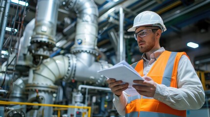 A confident inspector showcasing expertise in regulatory compliance and ensuring adherence to industry standards.