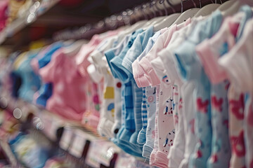 babies clothes in shop
