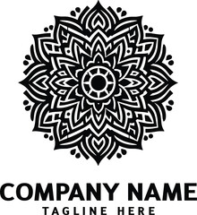 Mandala logo design. Abstract beauty Mandala. Floral ornament. Decorative circle ornament style