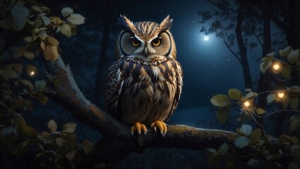 owl on branch