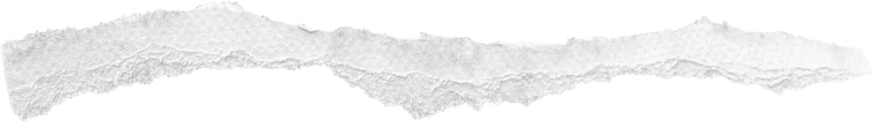 White Torn Paper Strip