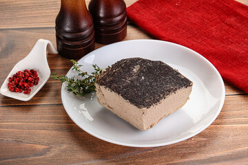 Delicous liver pate snack appetizer