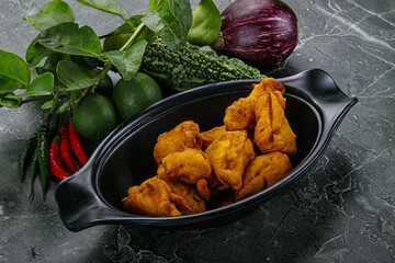 Indian cuisine - paneer pakora cheese