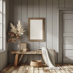 Elegant Classic: Clean Wall with Soft Tones for Versatile Design Usage - obrazy, fototapety, plakaty