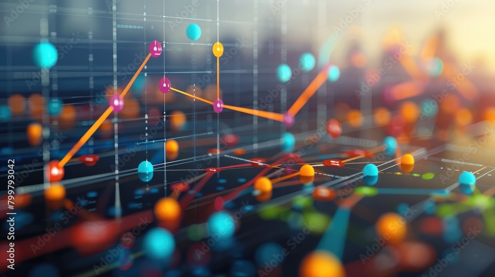 Aufkleber A graph depicting predictive analytics for demand forecasting in the energy sector. Generative AI.