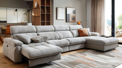 Corner Sofa Lounge Relaxation: Photos depicting corner sofas as a focal point in lounge areas