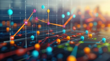 A graph depicting predictive analytics for demand forecasting in the energy sector. Generative AI.