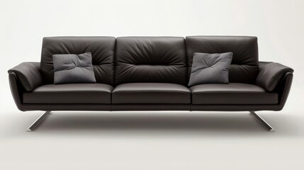 Leather Sofa Modern Design: Photos featuring leather sofas with sleek