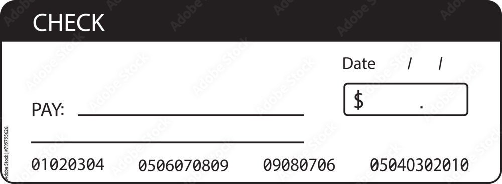 Aufkleber payment check icon. bank check vector symbol. pay check sign line style editable stock. suitable for