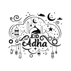 a design element for the celebration of Eid al-Adha