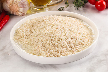 Indian cuisine - raw basmati rice