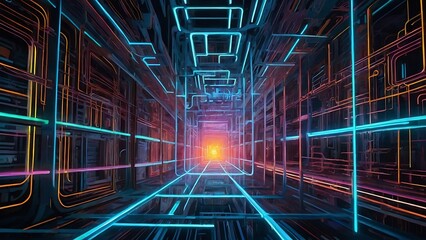 Electronic Circuit Board Computer Background